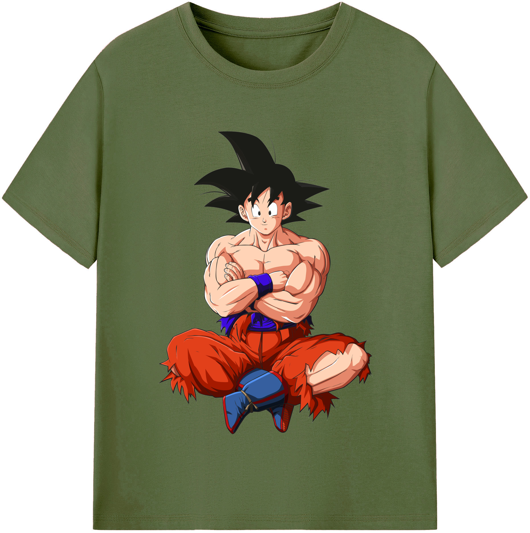 （画像用） ドラゴンボール 孫悟空（そん ごくう）Son Goku カカロット DRAGON BALL Kakarotto 綿100％半袖Tシャツ（フロントプリント）